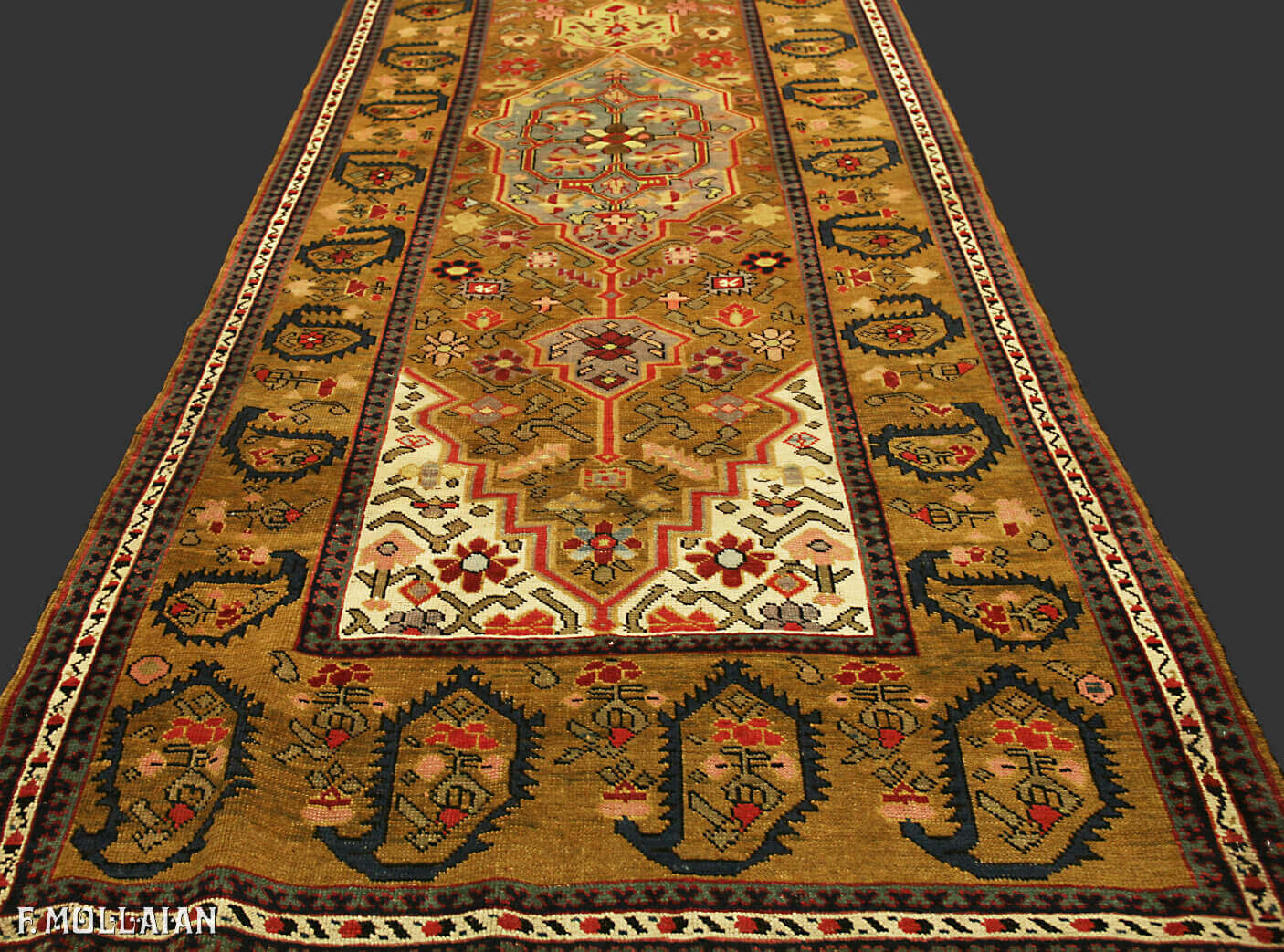 Tapis Couloir Caucasien Antique Karabakh (Qarabağ) Shusha n°:78662850